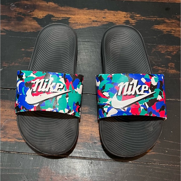 Nike Other - Multi colored Youth Nike Slides